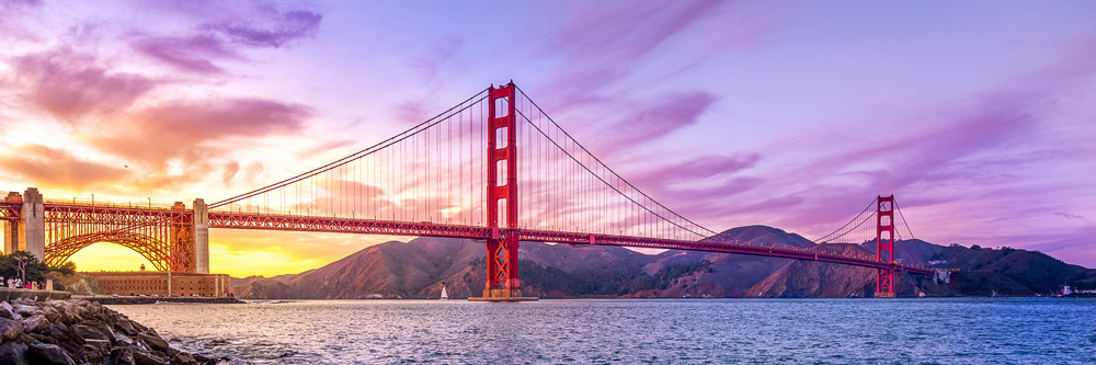 Il Golden Gate Bridge a San Francisco